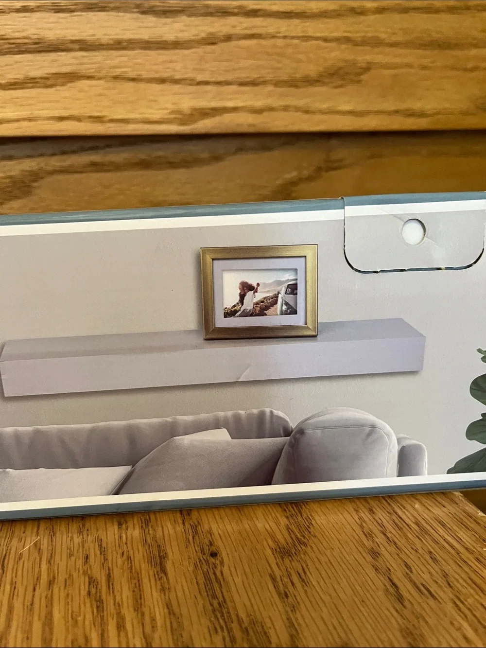 Floating Wall Shelf in White